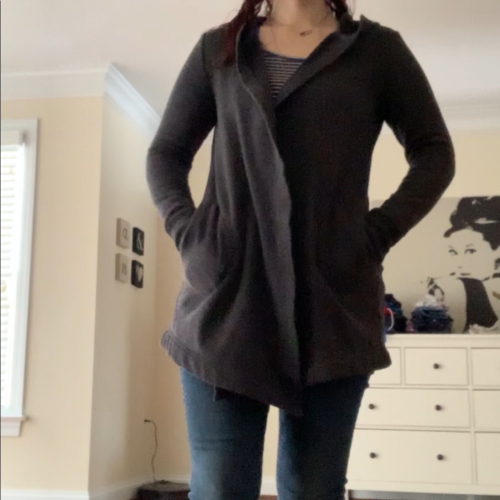Athleta open front hoodie sweatshirt